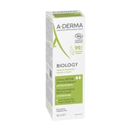 A-derma biology creme riche dermatologique hydratante bio 40ml