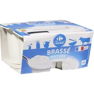 Carrefour classic yaourt nature brassé 4x125g
