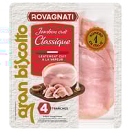 Rovagnati Gran Biscotto jambon cuit clasique nature 4 tranches 120g