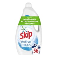 Skip lessive liquide active clean 56 lavages 2.52l