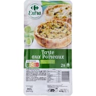 Carrefour extra tarte aux poireaux 2x130g