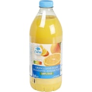 Carrefour extra orange sans pulpe 100% pur jus 1.5l