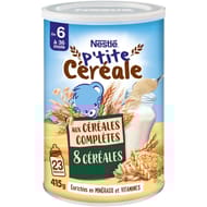 P'tite cereale nature 8 cereales completes 6mois 415g