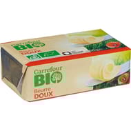 Carrefour bio beurre doux 250g