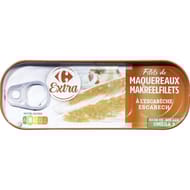 Carrefour extra filets de maquereaux à l'escabèche 169g