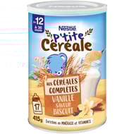 Nestle ptite cereale completes vanille saveur biscuits des 12 mois -415 g