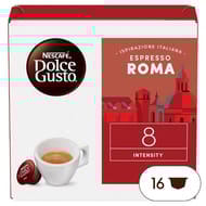 Nescafé café capsules compatible dolce gusto espresso roma intensité 8 x16 - 99g