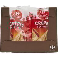 Carrefour classic' crêpes à la fraise 8x32g