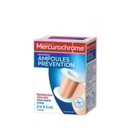 Mercurochrome sparadrap prévention ampoules 2m x 5cm