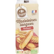 Carrefour original madeleines longues moelleuses 220g