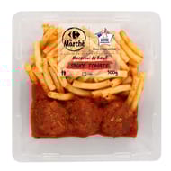 Crf le marché macaroni boulettes de boeuf sauce tomate 300g