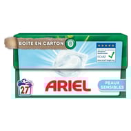 Ariel all in pods peaux sensibles lessives liquides en capsules 27 lavages