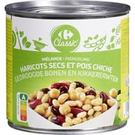 Carrefour classic' mélange haricots secs et pois chiches 260g