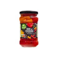 Carrefour Sensation duo de poivrons rouges et jaunes 185g