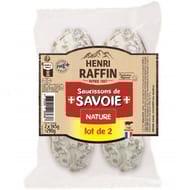 Henri Raffin saucisson sec nature lot x2 290g