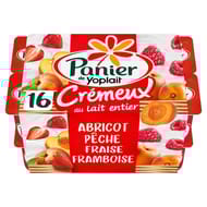 Panier de Yoplait crémeux fruits panachés 16x125g