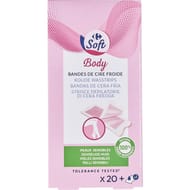 Carrefour soft bandes de cire froide jambes x20