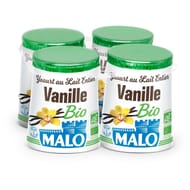 Malo yaourt bio à la vanille 4x125g