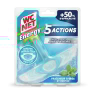 Wc net energy bloc 5 actions fraîcheur givrée & menthe 38g
