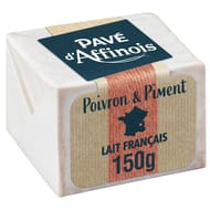 Pavé d'affinois poivron piment 150g - lait de vache pasteurisé