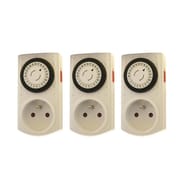 Chacon set de 3 programmateurs mécaniques