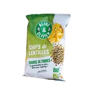 Aline & olivier chips de lentilles bio 65g