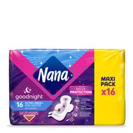 Nana ultra serviette goodnight plus maxipack x16