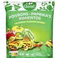Carrefour classic' poivrons en lanières 1kg