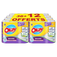Okay essuie tout decor x36 + 12 rouleaux offerts