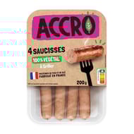 Accro saucisses 100% végétal 200g