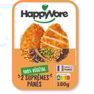 Happyvore suprêmes panés végétaux et gourmands 180g