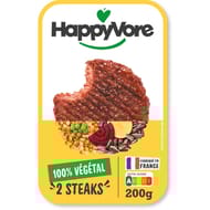 Happyvore 2 steaks végétaux et gourmands 200g