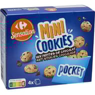 Carrefour sensation cookies pépites de chocolat 160g
