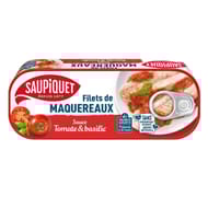 Saupiquet fiilets maquereaux sauce tomate et basilic 169g