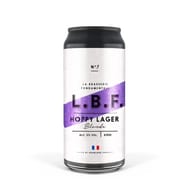 Canette bière lager hoppy 44cl 5°vol