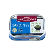 Les mouettes d'Arvor sardines aux algues bio de Bretagne 115g