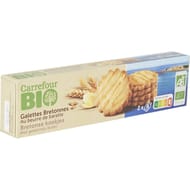 Carrefour bio biscuits galettes bretonnes 120g