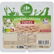Carrefour classic' râpé de lardons fumés -120g