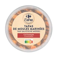 Carrefour extra tapas de moules marinées provençale 90g