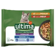 Ultima expert nutrition chat stérilisé senior 4x70g - 280g