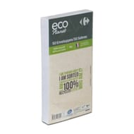 Carrefour 50 enveloppes 100% recyclé 80 grammes