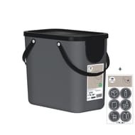 Carrefour Home poubelle Albula 25l grise