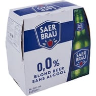 Saer Brau canette bière blonde sans alcool  6x25cl