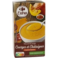 Carrefour extra velouté aux courges et châtaignes et pointe d'épices 1L