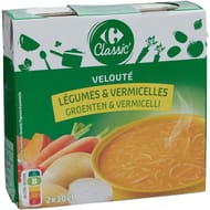 Carrefour classic' veloute légumes et vermicelles 2x30 cl