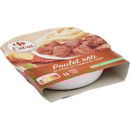Carrefour extra plat cuisiné poulet rôti purée 300g