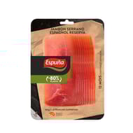 Espuna jambon serrano reserva fines tranches 100g