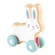 Lapin à pousser en bois