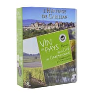 L'Héritage de Carillan vin blanc de pays IGP Cité de Carcassonne 3l