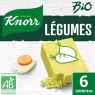 Knorr bouillon cubes saveur légumes bio 60G
